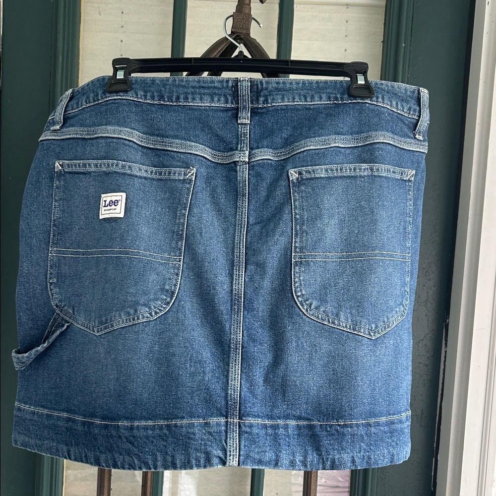 Lee Heritage Mid Crush High Rise Mini Skirt size 16